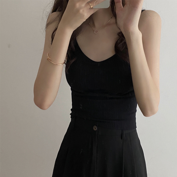 タンクトップ レディース パッド付 カップ付き キャミソール リブ ショート丈 春 夏 トップス カジュアル フィット インナー グレー 黒 白 ベージュ Dazzle ダズル