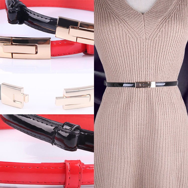 細ベルト ベルト レディース スリムベルト 韓国 送料無料 Dazzle ダズル