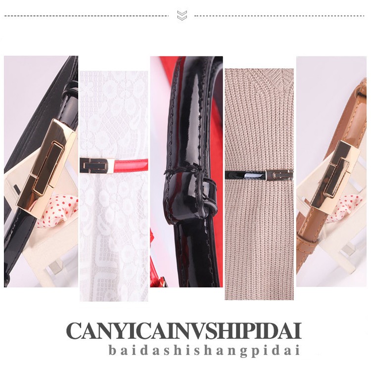 細ベルト ベルト レディース スリムベルト 韓国 送料無料 Dazzle ダズル