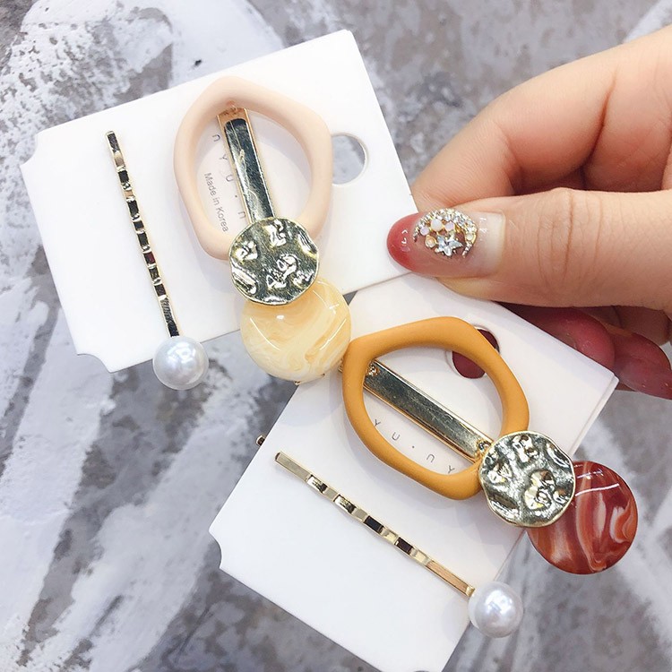 ヘアアクセ クリップ レディース ヘアピン パール バレッタ 韓国 メール便送料無料 Dazzle ダズル