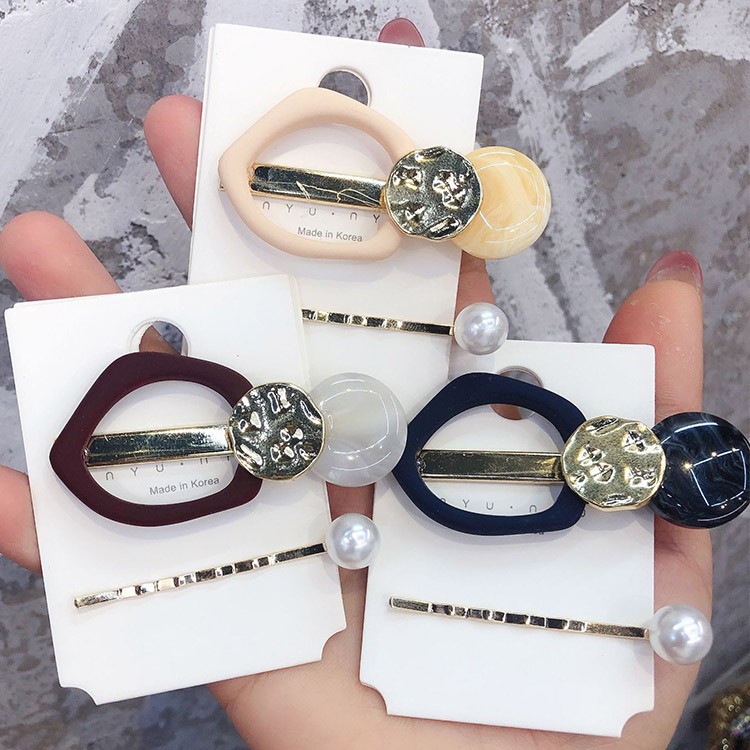 ヘアアクセ クリップ レディース ヘアピン パール バレッタ 韓国 メール便送料無料 Dazzle ダズル