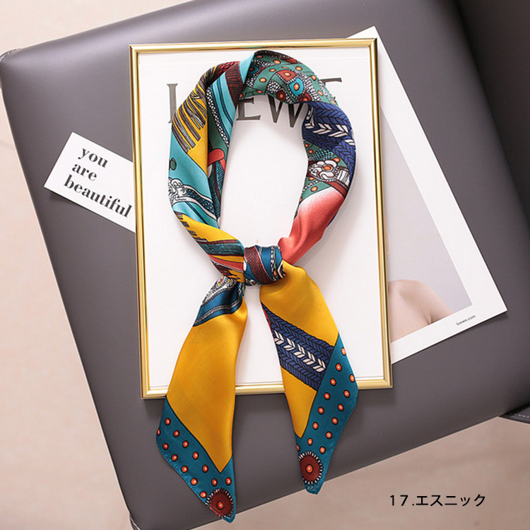スカーフ レディース シルク シフォン スカーフベルト 韓国 送料無料 Dazzle ダズル