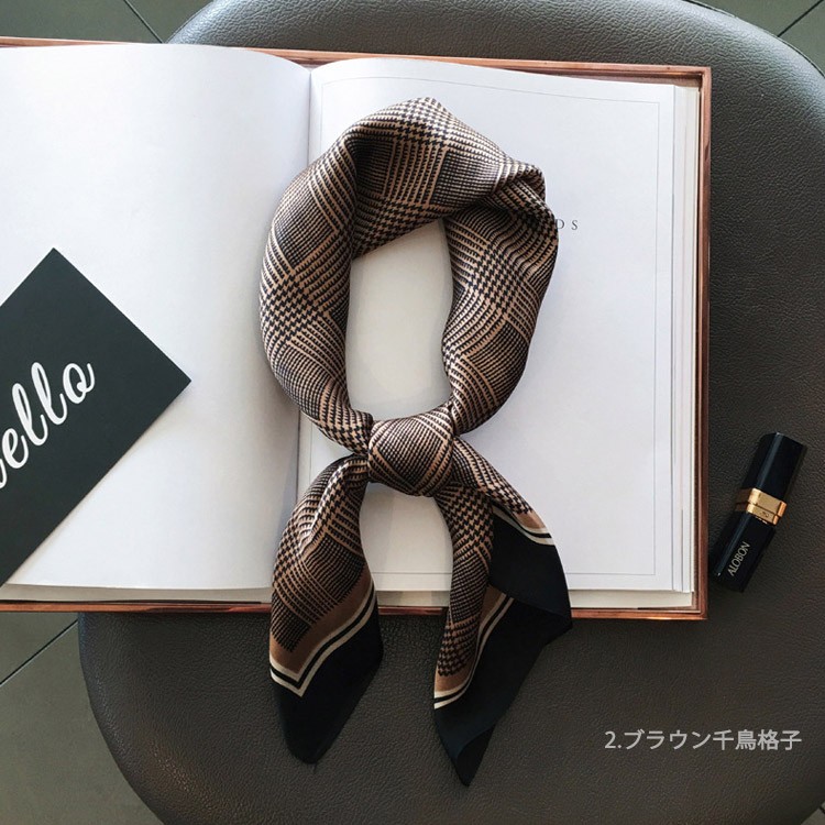 スカーフ レディース シルク シフォン スカーフベルト 韓国 送料無料 Dazzle ダズル