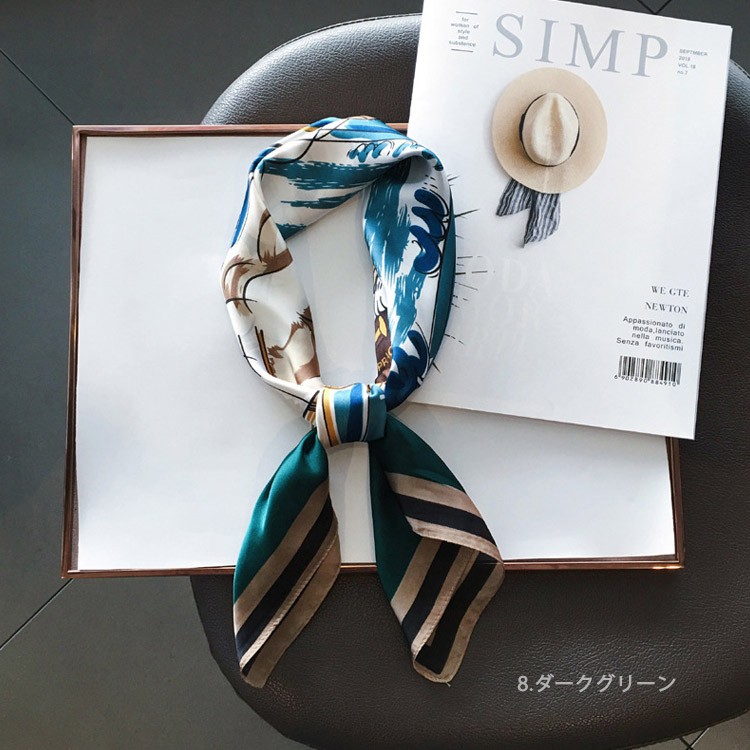 スカーフ レディース シルク シフォン スカーフベルト 韓国 送料無料 Dazzle ダズル