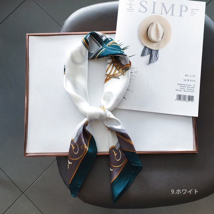 スカーフ レディース シルク シフォン スカーフベルト 韓国 送料無料 Dazzle ダズル