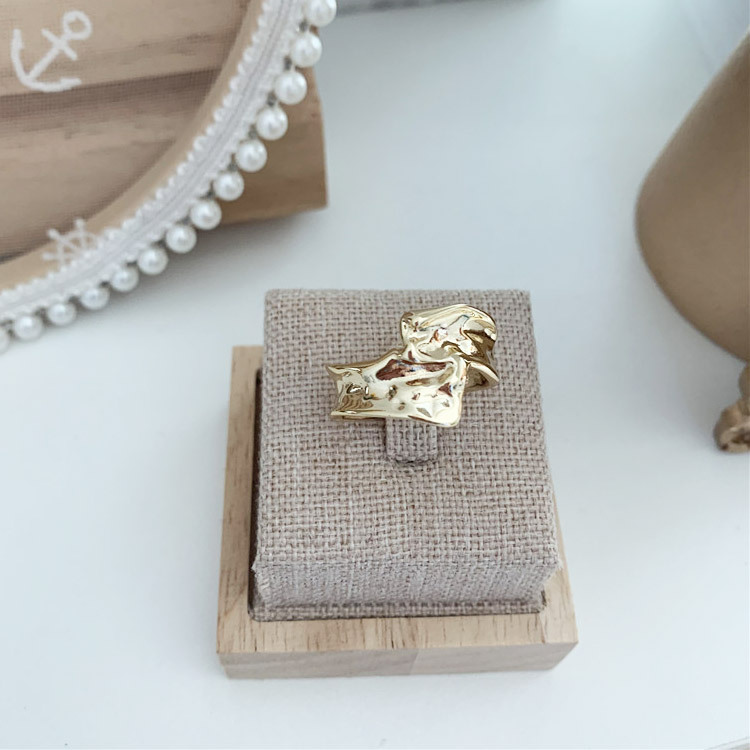 指輪 太め レディース フリーサイズ おしゃれ リング メタル 太め 韓国アクセ 送料無料 Dazzle ダズル