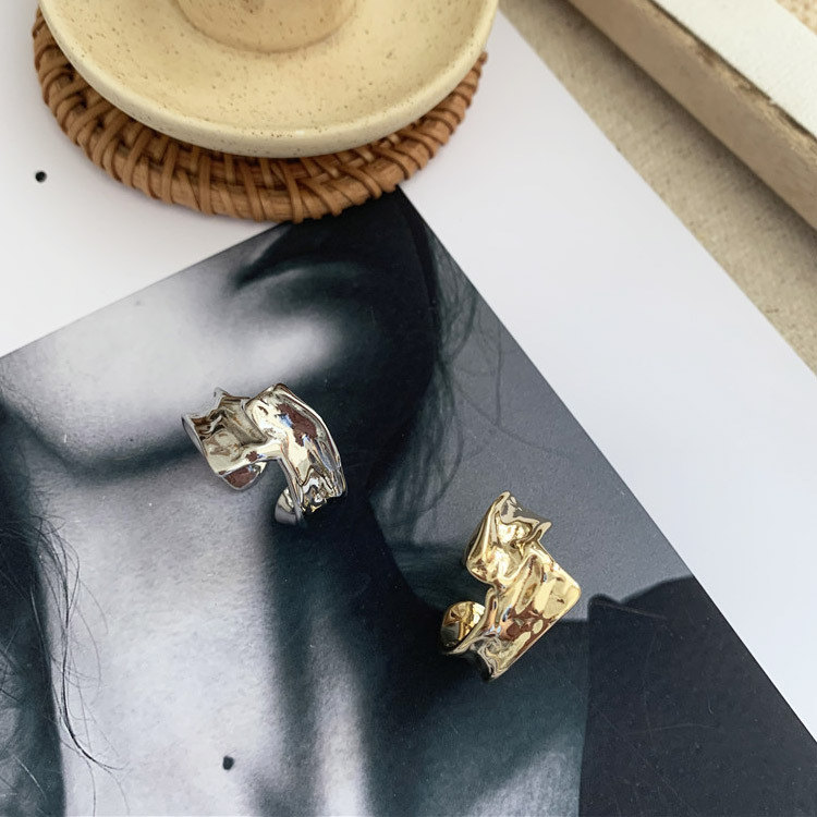 指輪 太め レディース フリーサイズ おしゃれ リング メタル 太め 韓国アクセ 送料無料 Dazzle ダズル