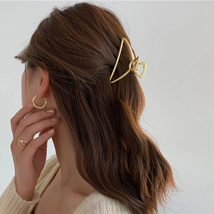 バンスクリップ ヘアクリップ ワニクリップ 髪型 おしゃれ シンプル 韓国 送料無料 Dazzle ダズル