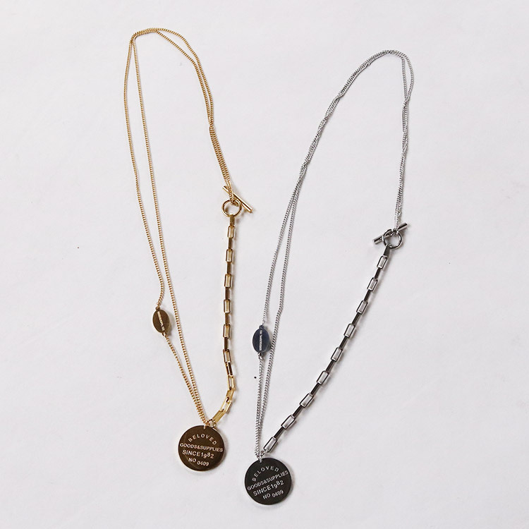 ネックレス コイン レディース コインネックレス チェーン 大人 上品 韓国 送料無料 Dazzle ダズル