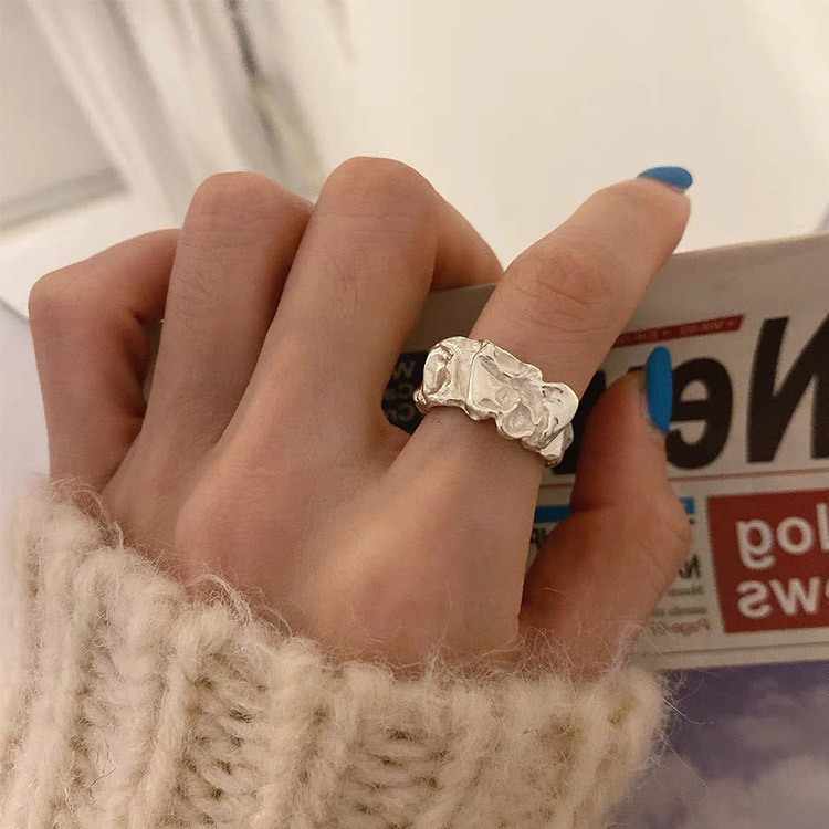 リング レディース 指輪 ごつごつ 個性的 メタル 韓国アクセ 送料無料 Dazzle ダズル
