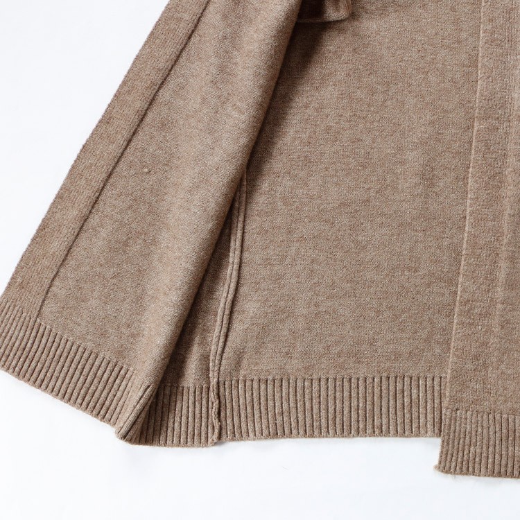 ニットカーディガン ロング レディース リブ袖 ロングカーディガン 韓国 Dazzle ダズル