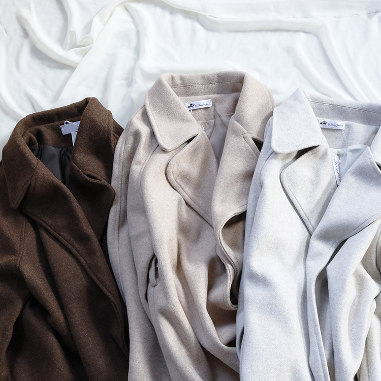 ロングコート ガウンコート レディース コート 秋冬 ガウン レトロ 韓国 Dazzle ダズル