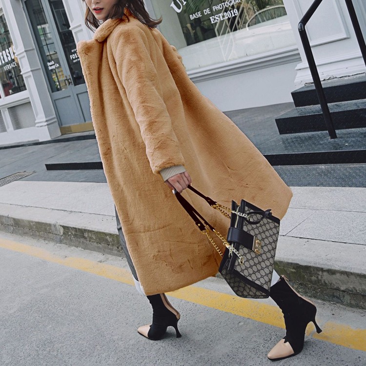 ファー ロングコート レディース フェイクファー ファーコート 韓国 送料無料 Dazzle ダズル