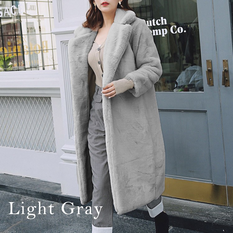 ファー ロングコート レディース フェイクファー ファーコート 韓国 送料無料 Dazzle ダズル