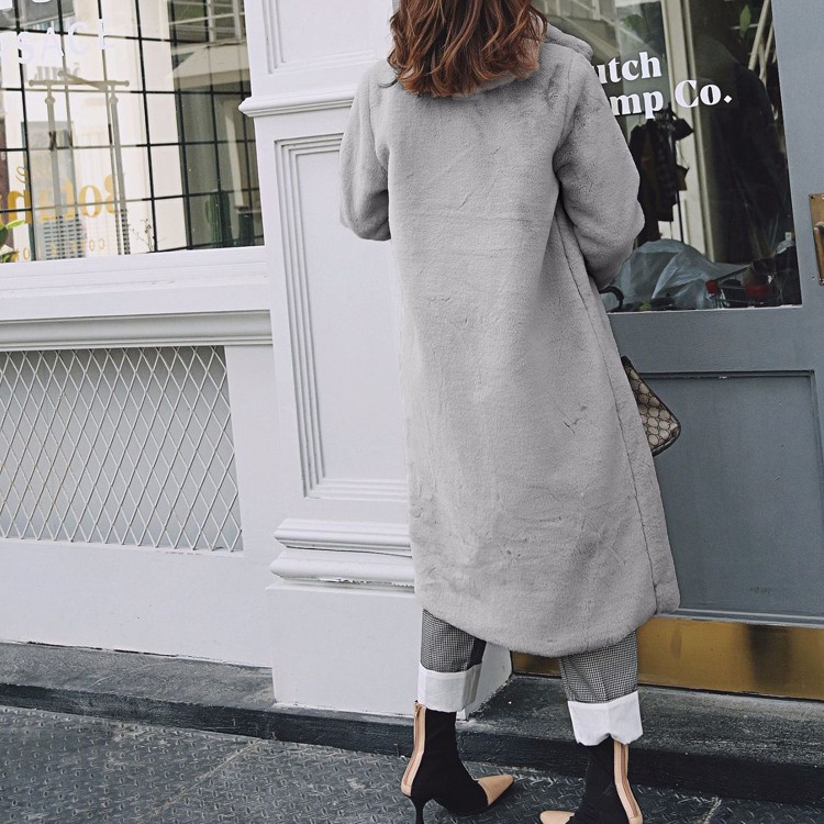 ファー ロングコート レディース フェイクファー ファーコート 韓国 送料無料 Dazzle ダズル