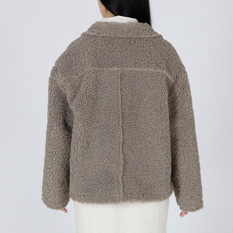 ボアブルゾン ボアコート ボアジャケット レディース ボアムートン コート アウター 韓国 Dazzle ダズル