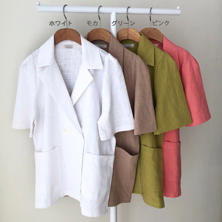 ジャケット レディース カジュアル リネン 韓国 送料無料 Dazzle ダズル