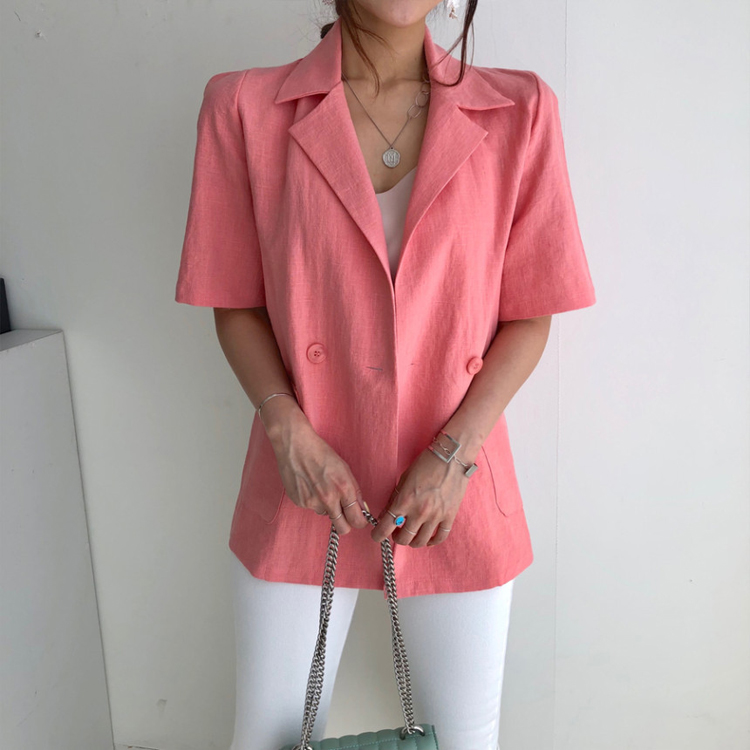 ジャケット レディース カジュアル リネン 韓国 送料無料 Dazzle ダズル