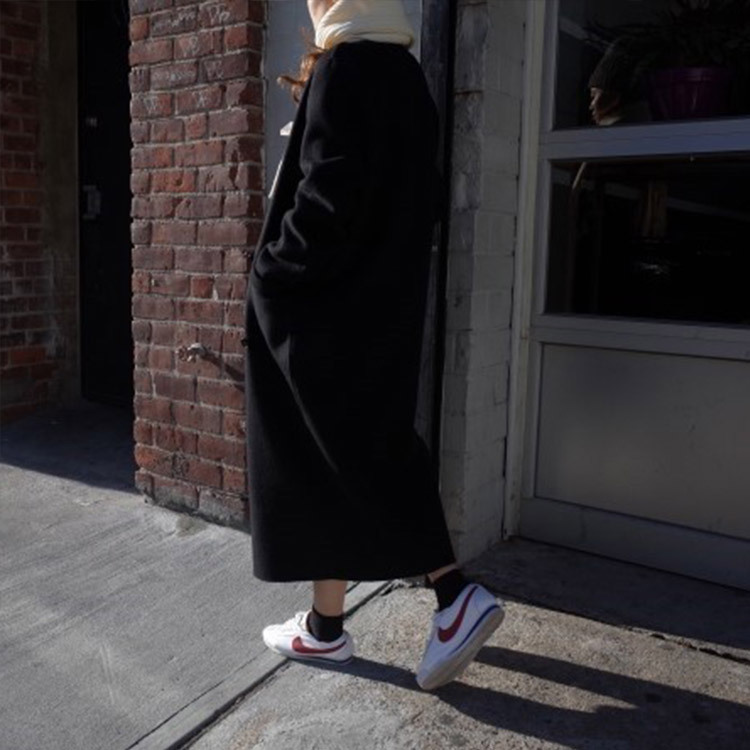 ロングコート レディース レトロ ゆったり オーバーサイズ 韓国 Dazzle ダズル