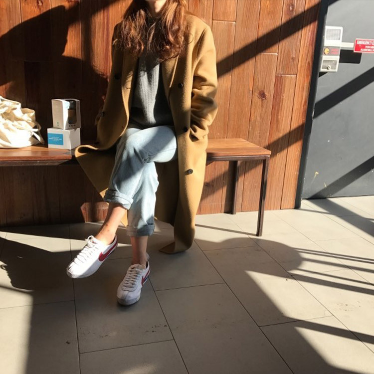 ロングコート レディース レトロ ゆったり オーバーサイズ 韓国 Dazzle ダズル