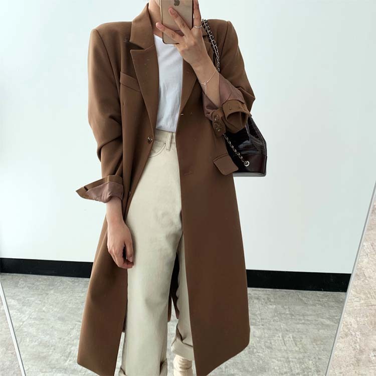 ロングコート レディース チェスターコート コート ジャケット ロング エレガント オフィス かっこいい モダン Dazzle ダズル