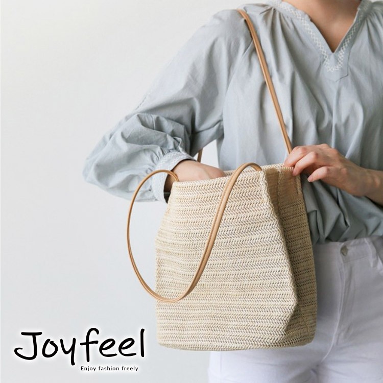 かごバッグ バケツバッグ レディース 編みバッグ トートバッグ 夏バッグ PP素材 韓国 送料無料 Dazzle ダズル