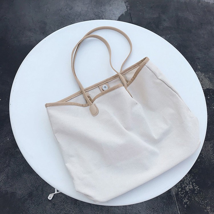 大容量 帆布 バッグ キャンパス 大きめ トートバッグ シンプル 韓国 送料無料 Dazzle ダズル