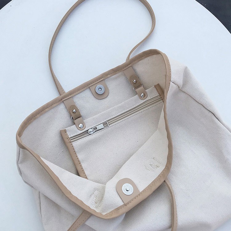 大容量 帆布 バッグ キャンパス 大きめ トートバッグ シンプル 韓国 送料無料 Dazzle ダズル