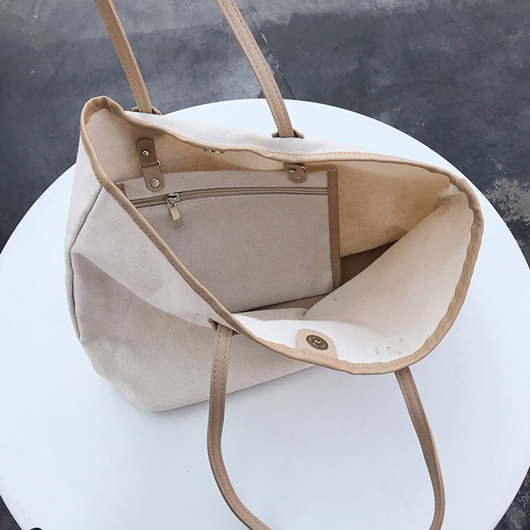 大容量 帆布 バッグ キャンパス 大きめ トートバッグ シンプル 韓国 送料無料 Dazzle ダズル