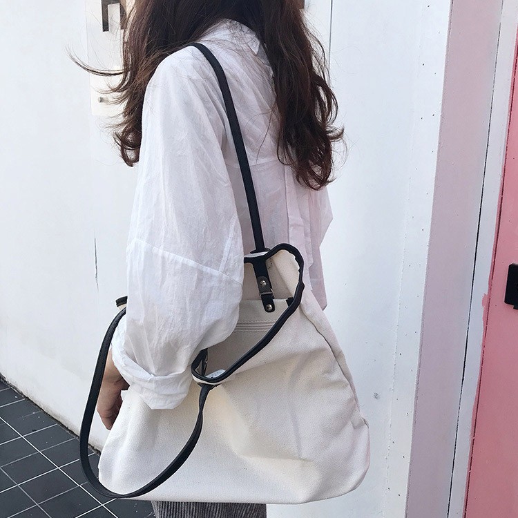 大容量 帆布 バッグ キャンパス 大きめ トートバッグ シンプル 韓国 送料無料 Dazzle ダズル