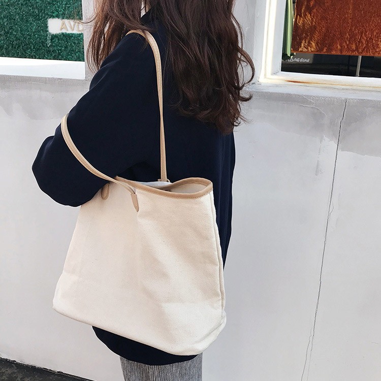 大容量 帆布 バッグ キャンパス 大きめ トートバッグ シンプル 韓国 送料無料 Dazzle ダズル