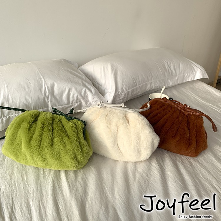ポシェット ファーバッグ レディース ファー ミニショルダーバッグ 韓国 ジョイフィール joyfeel