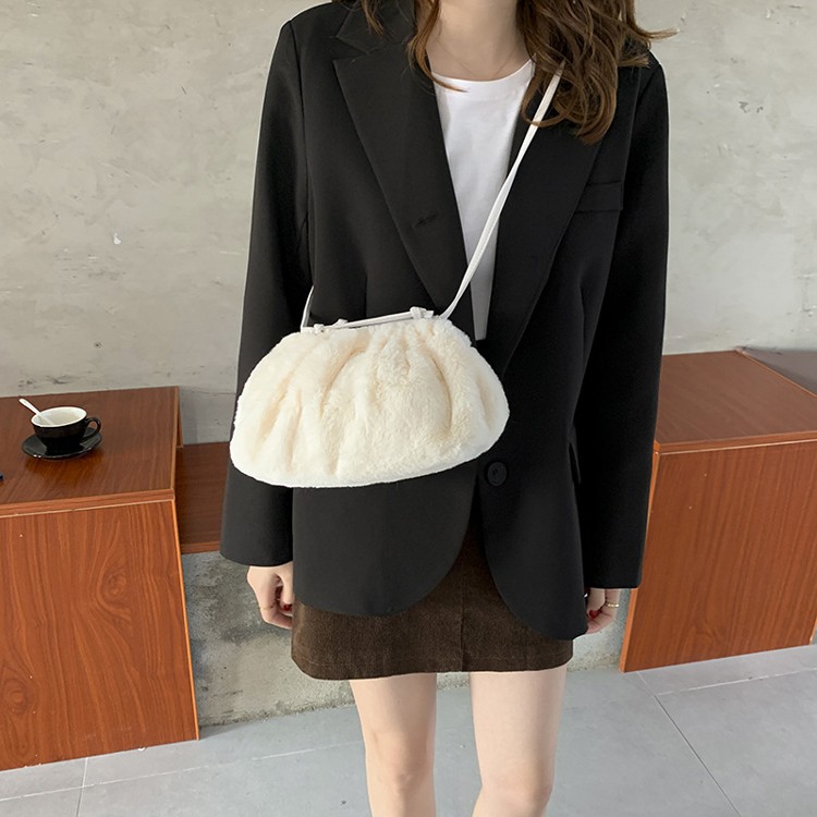 ポシェット ファーバッグ レディース ファー ミニショルダーバッグ 韓国 ジョイフィール joyfeel