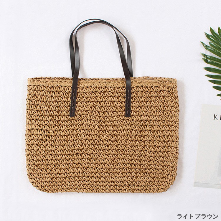 編みバッグ かごバッグ レディース 大容量 韓国 Dazzle ダズル