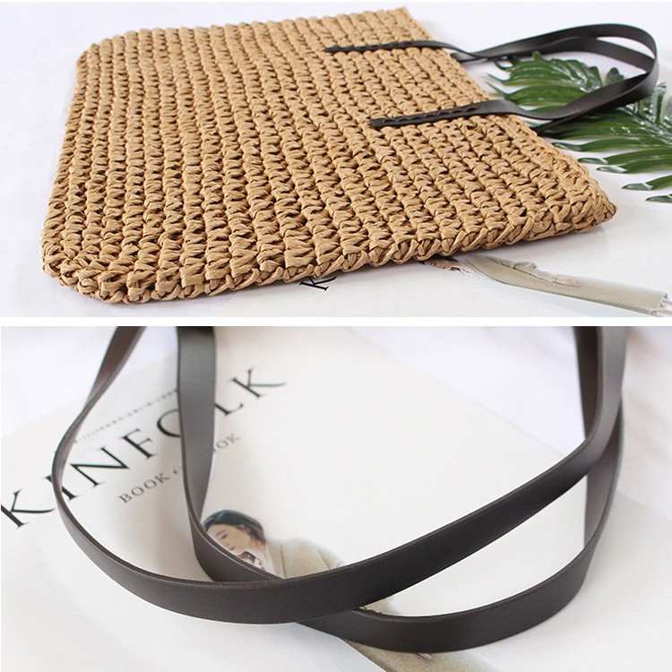 編みバッグ かごバッグ レディース 大容量 韓国 Dazzle ダズル