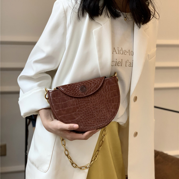 ショルダーバッグ チェーン レディース クロコダイル柄 韓国 Dazzle ダズル