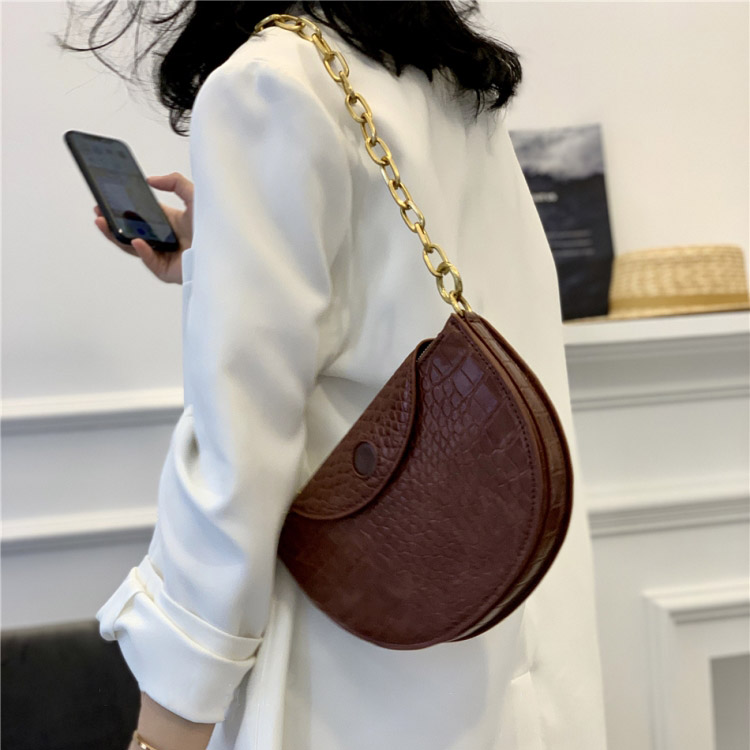 ショルダーバッグ チェーン レディース クロコダイル柄 韓国 Dazzle ダズル