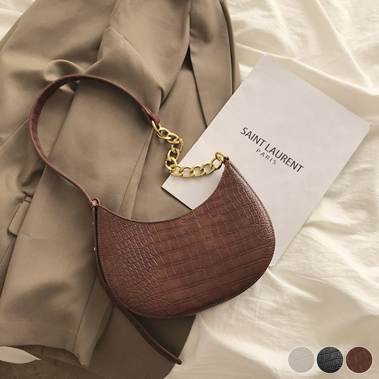 ショルダーバッグ レディース チェーン 斜め掛け クロコダイル 韓国 Dazzle ダズル