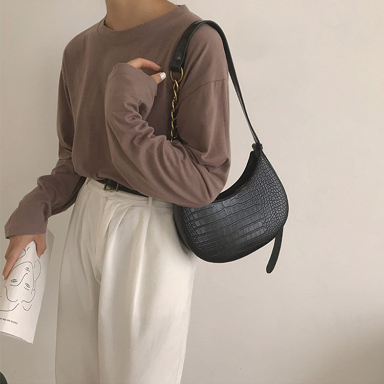 ショルダーバッグ レディース チェーン 斜め掛け クロコダイル 韓国 Dazzle ダズル