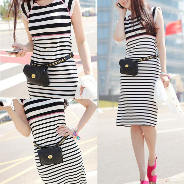 ボディバッグ レディース ウエストポーチ ウエストバッグ チェーンベルト チェーン 韓国 送料無料 Dazzle ダズル