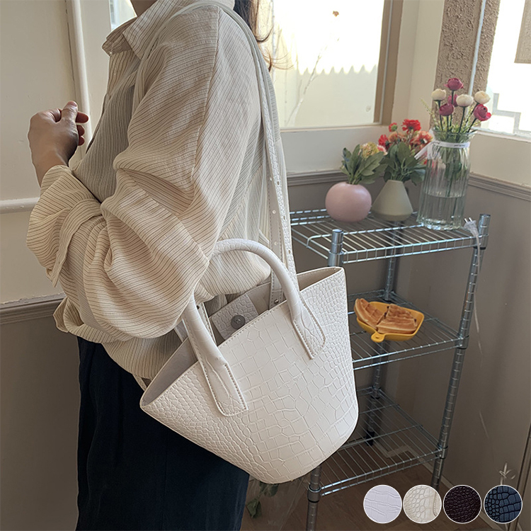 ケツバッグ クロコダイル レトロ おしゃれ ショルダーバッグ レディース ワンショルダー 斜め掛け ハンドバッグ Dazzle ダズル