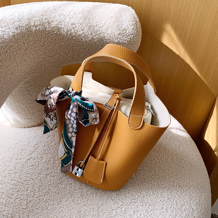 バケツバッグ レディース ハンドバッグ スカーフ ミニバッグ Dazzle ダズル