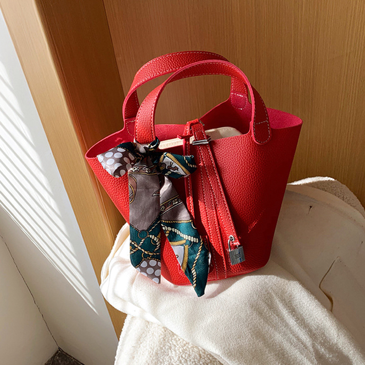 バケツバッグ レディース ハンドバッグ スカーフ ミニバッグ Dazzle ダズル