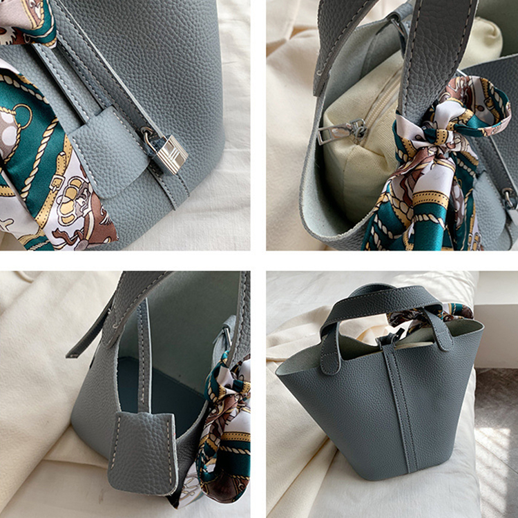 バケツバッグ レディース ハンドバッグ スカーフ ミニバッグ Dazzle ダズル