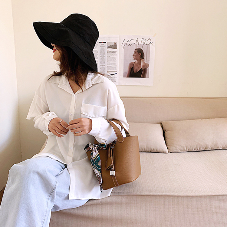 バケツバッグ レディース ハンドバッグ スカーフ ミニバッグ Dazzle ダズル