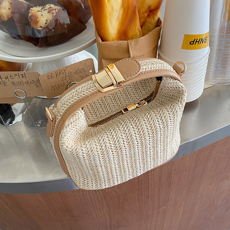かごバック レディース ハンドバッグ ショルダーバッグ ミニバッグ 編みバッグ 編み へそ出し 小さめ フィット Dazzle ダズル