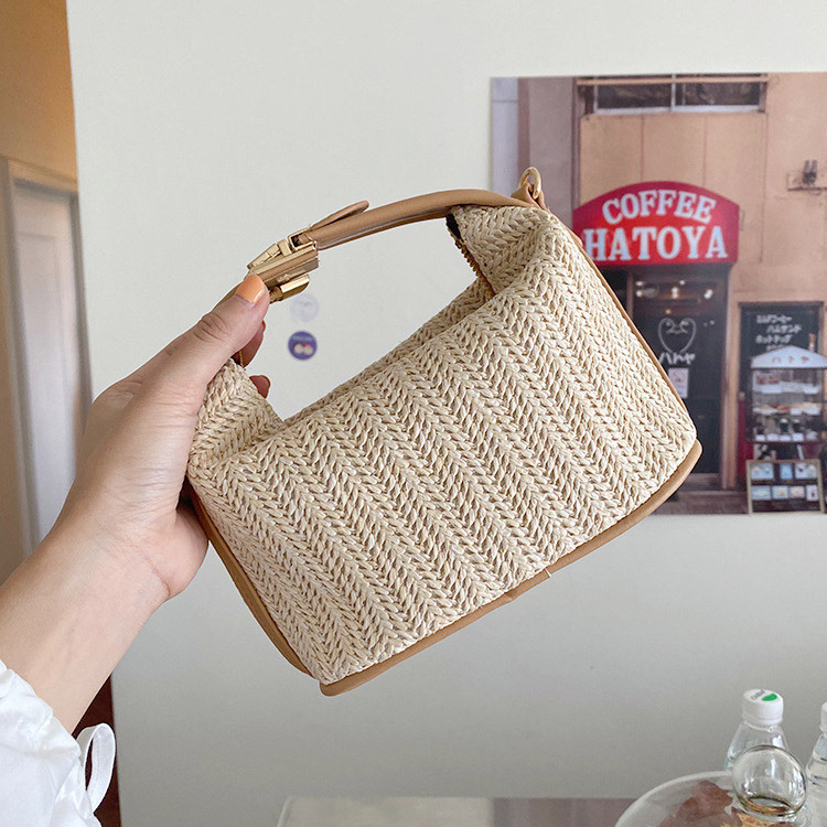 かごバック レディース ハンドバッグ ショルダーバッグ ミニバッグ 編みバッグ 編み へそ出し 小さめ フィット Dazzle ダズル