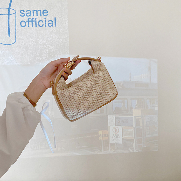 かごバック レディース ハンドバッグ ショルダーバッグ ミニバッグ 編みバッグ 編み へそ出し 小さめ フィット Dazzle ダズル