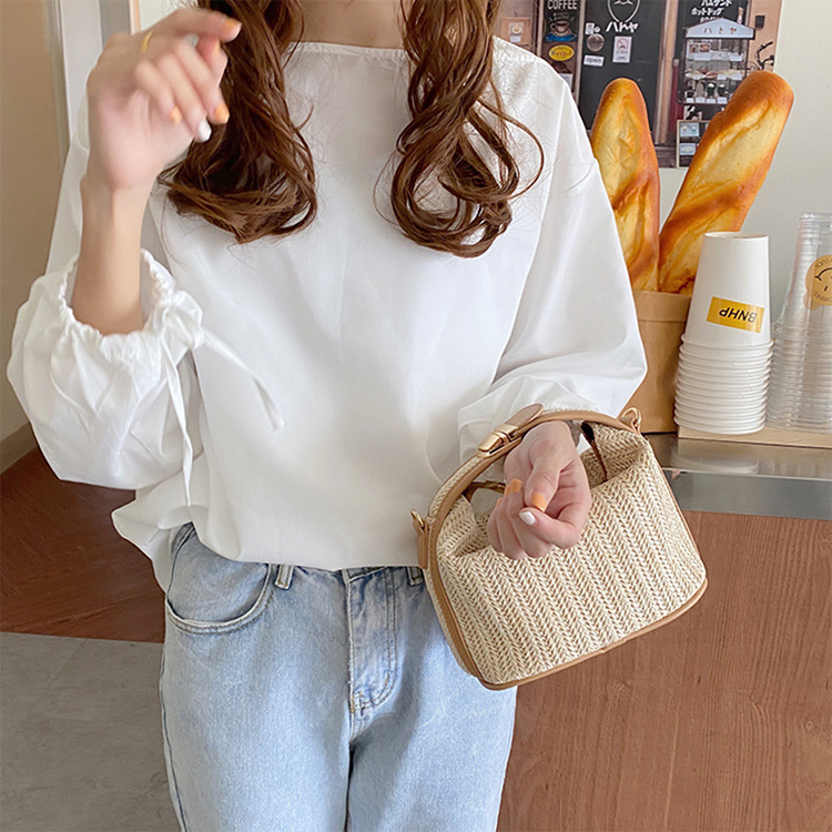 かごバック レディース ハンドバッグ ショルダーバッグ ミニバッグ 編みバッグ 編み へそ出し 小さめ フィット Dazzle ダズル