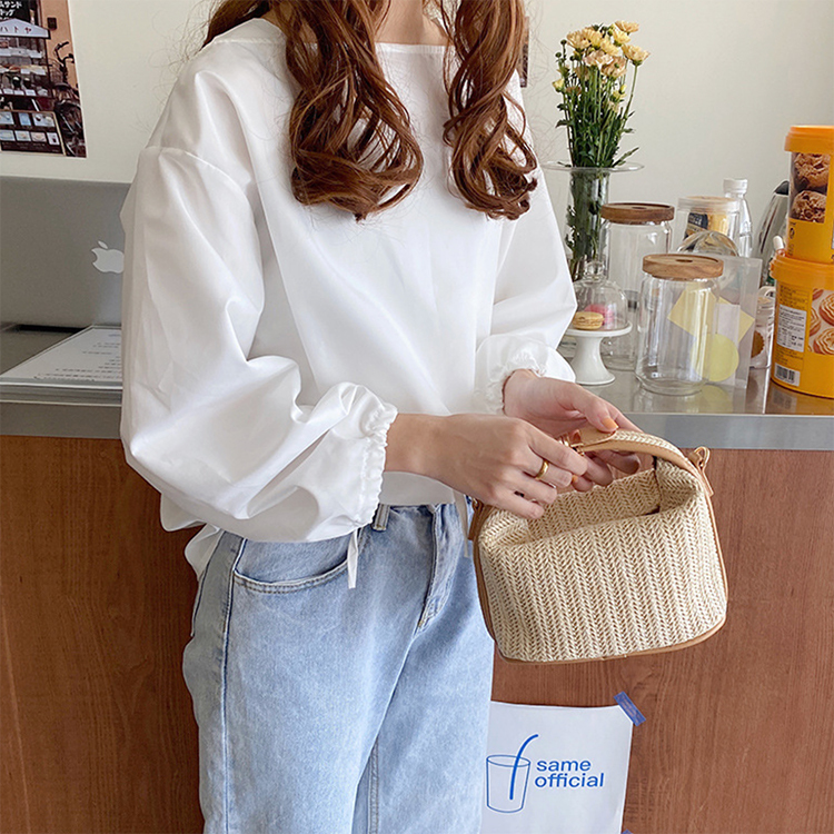 かごバック レディース ハンドバッグ ショルダーバッグ ミニバッグ 編みバッグ 編み へそ出し 小さめ フィット Dazzle ダズル